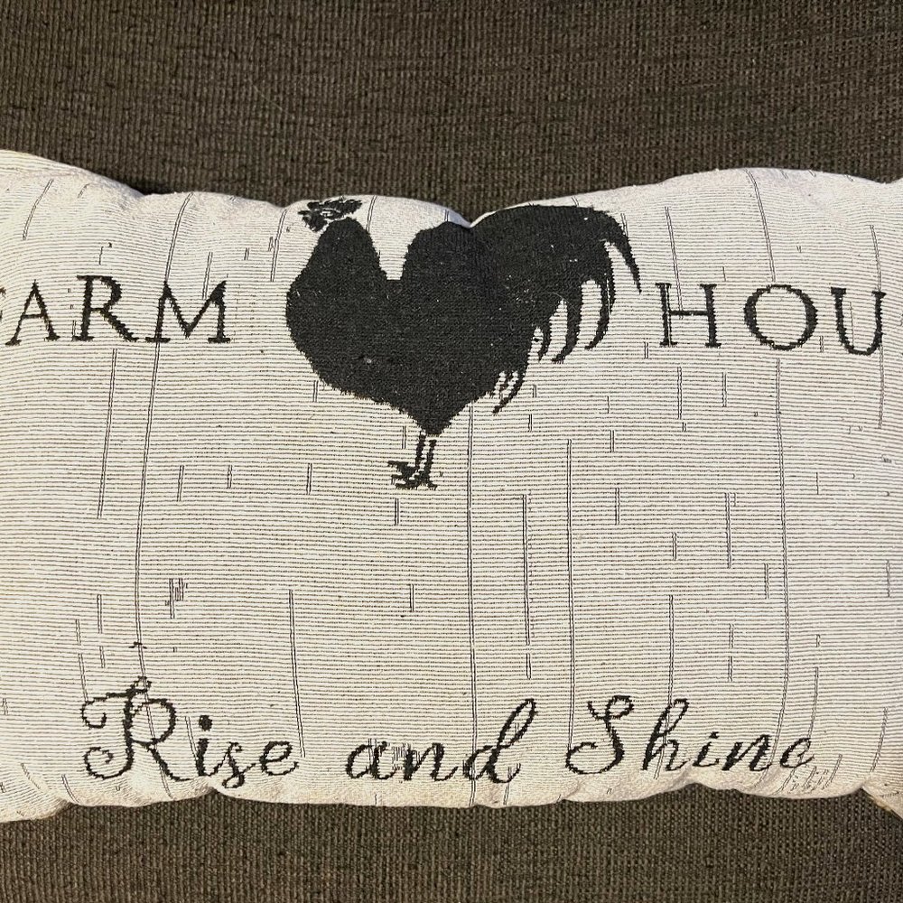 Rise and Shine Farm House hand made pillow